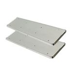 Plastic Number Plate Holder PAIR Chrome Finish ABS Durable Registration Surround