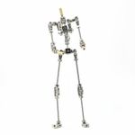 Stop Motion Armature Sturdy Metal Puppet Armature Adjustable Joints for Desktop