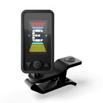 D'Addario Eclipse Headstock Tuner – Clip-On Chromatic Instrument Tuner (Black)