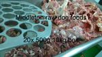 Dog Food Frozen Chicken Mince with Offal 20x 500g Chubs 10kg box. BARF RAW DIET