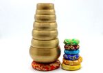Handhammered Tibetan Singing Bowl set of 7 - Chakra Balancing Healing yoga bowls