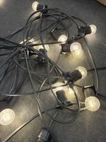 15m Commercial B22 Festoon Light String Events Christmas Plug&socket Warm Lamps
