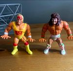 WWF Hasbro Hulk Hogan & Ultimate Warrior 1990 1991 Vintage Wrestling Figures