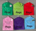 PEG BAG HANGING PEG BAG HANGER - CLOTHES/LAUNDRY WASHING LINE PEGS HOLDER