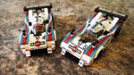 LANCIA LC2 Race Cars Brick Models MOC - 400 pieces, 8 studs wide