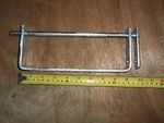 Oil tank lid lock shackle, galvanized. ( Zinc ) ( no lock)