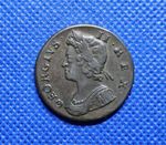 1738 Halfpenny George II British Copper Coin