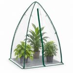 Mini Greenhouse Tent 120x120x180cm Insulated Winter Frost Cover Zip Door Outdoor