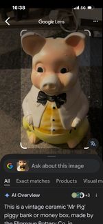 Mr Pig NatWest Piggy Bank Vintage