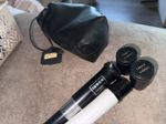 Vintage Tasco Japan Telescope Kit: H20mm H6mm Eyepieces,5x & 2x Barlow, Bag 1.5x