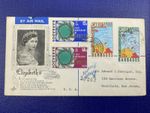 1970 BARBADOS Registered CARIFTA ANIV (1969), Queen Elizabet II