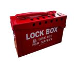 Lock Box - 13 Lock Portable Metal Lock Box By Brady - Red