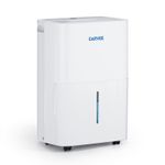 Smart 20L/Day Dehumidifier for Home 3000SqFt, Portable Auto & Dryer, UK Plug Use
