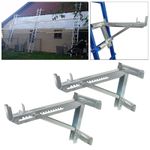 1 Pair Extension Ladder Jacks Scaffold Bracket Easily Install for Window Repair