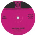 The Kinks Waterloo Sunset record label vinyl sticker. Pye records