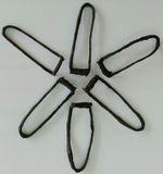 x 6 Timpo Toyway black plastic Western Roman Viking Arab FF Legion horse reins