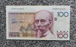 1980s Bank National Of Belgium 100 Francs Note