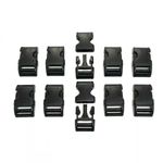Black Delrin Plastic Side Release Fasteners 10mm 20mm 25mm 32mm 40mm 50mm