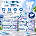 Sensodyne Daily Care Gentle Whitening Sensitive Toothpaste – 6 × 75ml