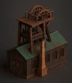 Mine Pit Top.. Model Railway Scenery. OO gauge