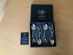 SELBRAE HOUSE ANTLER SPOONS SET OF 4 BRAND NEW AND GIFT BOXED