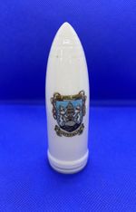 WW1 China Model 6” Incendiary Shell Dunfermline Crest Perfect.