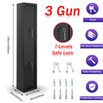 3 Gun Cabinet Safe Lockable Rifle Firearm BS7558/92 Police Approved Heavy Steel