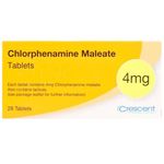 10 x 4mg Chlorphenamine Maleate 28Tablets Hives-Hay Fever-Eczema BRANDS MAY VARY
