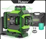 Huepar 703CG 12Lines Green Beam Self Levelling Laser Level with Magnetic Bracket