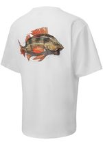 BKK short sleeve casual shirt perch white S M L XL XXL perch motif T-shirt DA