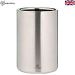 Classic Barware 1.3L Wine Cooler - Insulated Stainless Steel, Silver Elegance