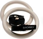 Wooden Gymnastic Rings with Straps - High Intensity Fitness Training Dip Rings