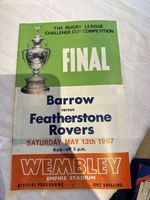 1967 Rugby League Challenge Cup Final Programme Barrow v Featherstone Wembley