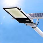 8000W Commercial Super Bright Solar Street Light Outdoor Road Lamp Dusk-to-Dawn