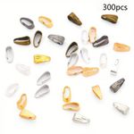 2 to 200 Piece 3.7MM 6 Colours Pinch Bails Clasp For Jewellery Making Findings