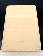 Genuine Omega Warranty Card Holder Cream Leather New Version. ex dealer stock
