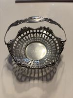 Stunning Silver Bon Bon Dish With Handle Birmingham 1915 Henry Mathews Maker