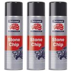 Tetrosyl SCS500 Stonechip Protection Underseal Aerosol Spray Paint Black x3