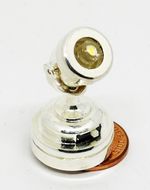 Dolls House Battery Spot Light Lamp Silver Working LED 1:12 Scale tumdee