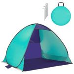 Pop-Up Tent 2 Person Beach Camping Festival Family Fun Sun Protection Shelter