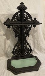 Antique Coalbrookdale Style Victorian Cast Iron Hall / Umbrella Stand