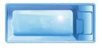 Fibreglass Swimming Pool Size 5.2m x 2.55m Multiforma Compacta 5 SPA Seat Inside
