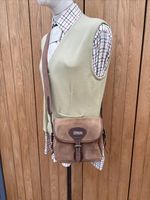 Tan & BROWN STERLING ENGLAND Canvas Shooting Light weight Cartridge Bag