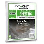 Extra-Thick Ultra Heavy Duty Large 2 x 3M (6.5 x 9.8ft) Coverage - Polythene Pla