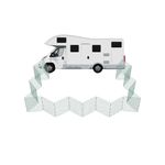 Outdoor Dog Fence Foldable Play Pen for Caravans, Motorhome, Tent Small Mesh