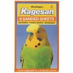 KAGESAN ORANGE BIRD CAGE SAND PAPER SHEETS 35 X 21CM 14 X 8" PACK OF 8