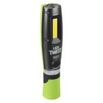 Sealey LED1001G Rechargeable Twist Inspection Lamp 8W COB + 1W LED Torch