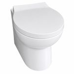 Cheap Back to Wall Toilet Pan WC Bathroom Soft Close Seat White BTW Ceramic
