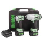 Kielder DUO Twin Pack 1/2" High Torque & 3/8" Ultra Compact Impact Wrench