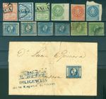 ARGENTINA 1859-1860s Buenos Aires, Confederation, Liberty Head- FORGERY group